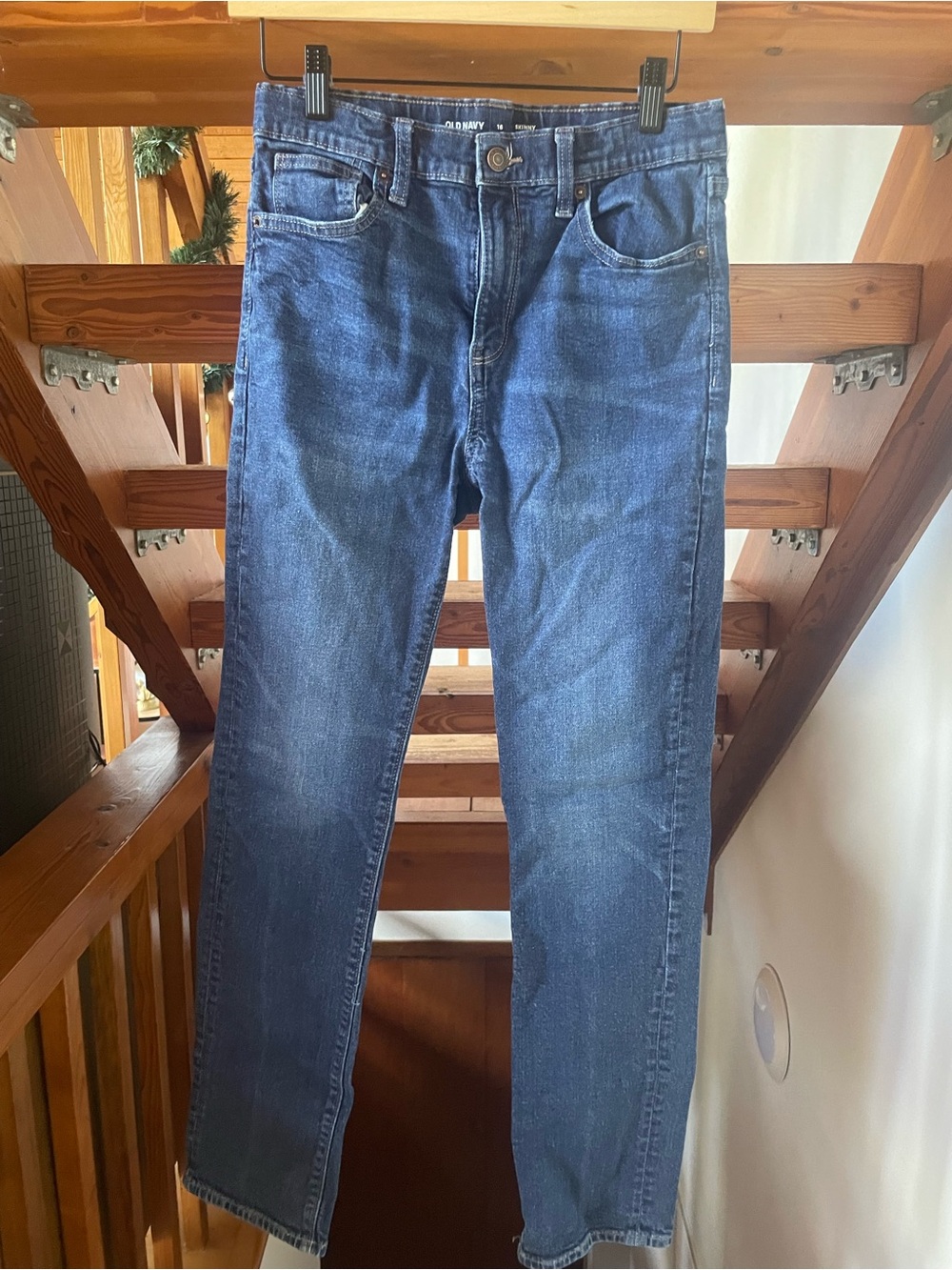 Old Navy Blue Denim Jeans - Skinny built in flex Fit size 16